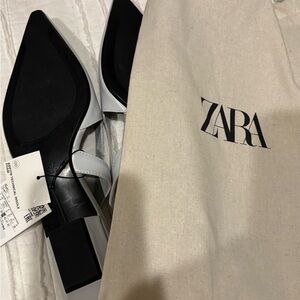 Zara Monochrome Pointed Toe Shoes